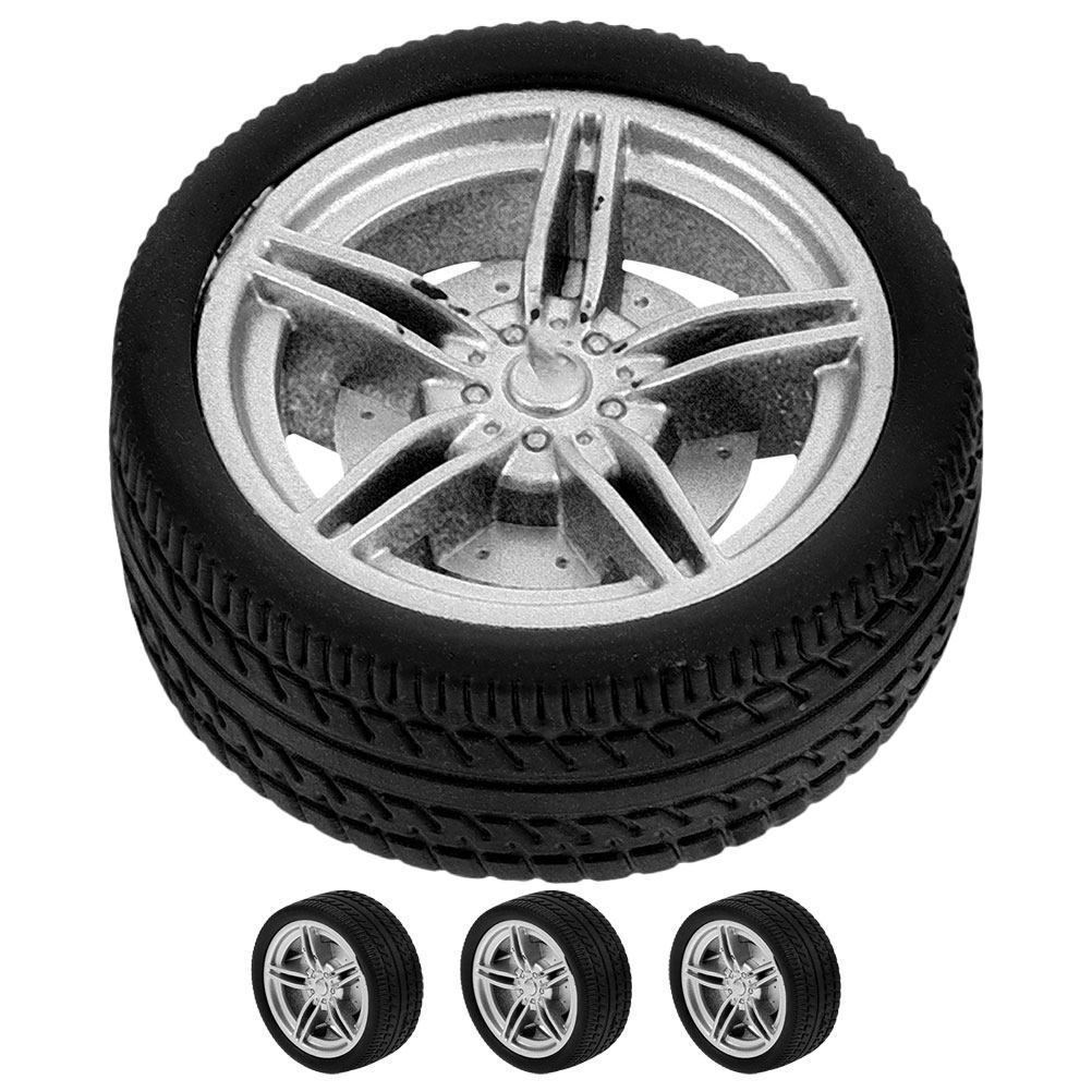 Science Project Robot - 4Pcs Rubber Wheels for DIY Craft