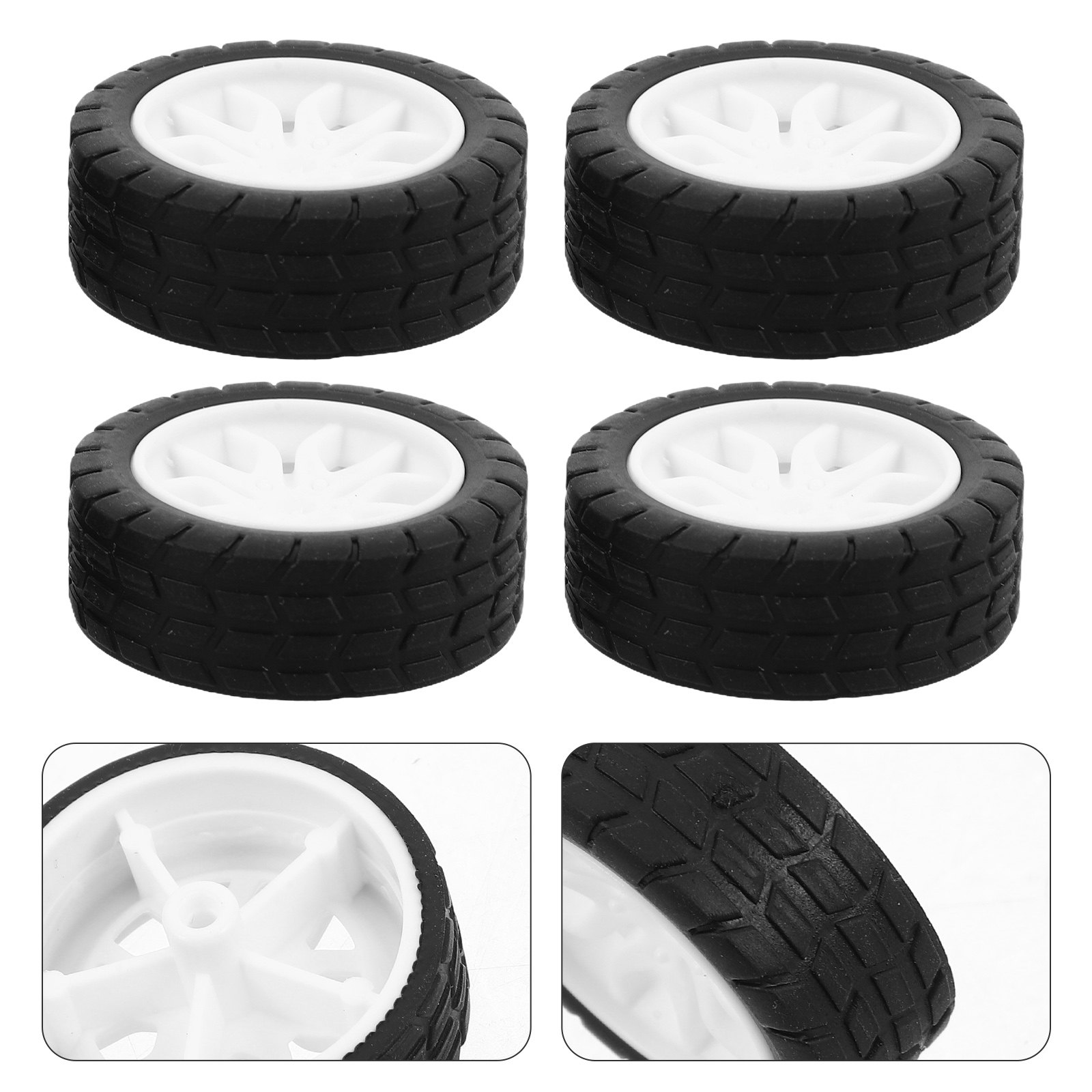 Science Project Robot - 20Pcs Robot Wheels Rubber 30mm Durable