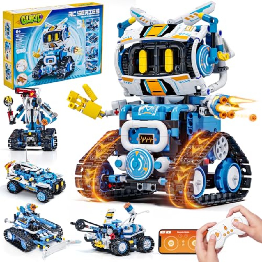 Science Project Robot - STEM Robotics Kit for 8-12: 5-in-1
