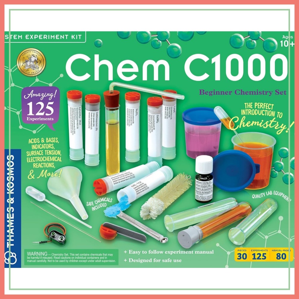 Chemistry Set Beginner - Chemistry Set with 125 Experiments |