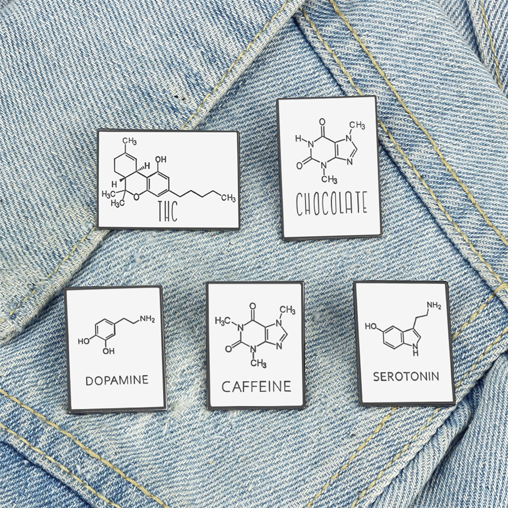 Science Buddies - Chemical Molecular Formula Enamel Pin Creative
