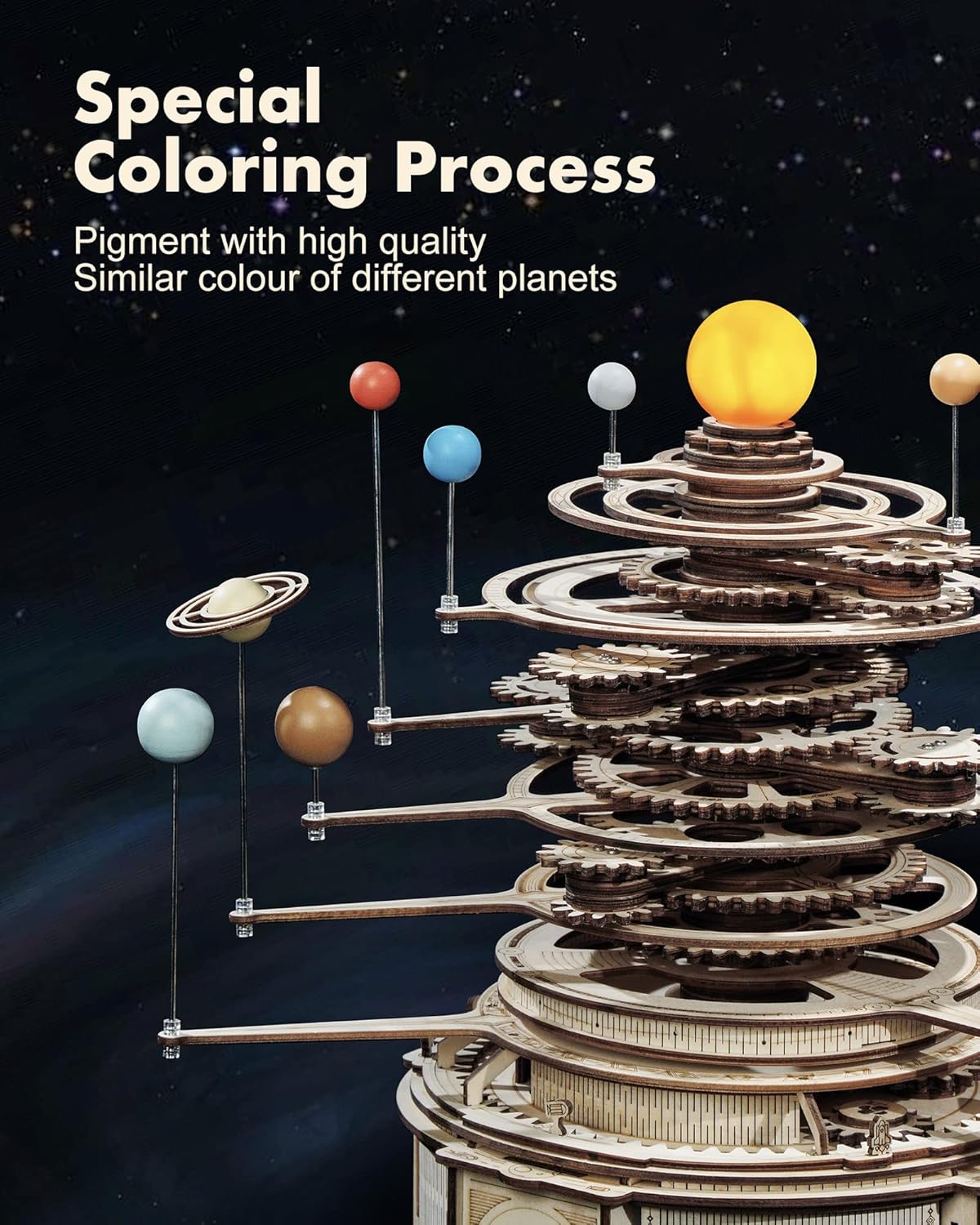 3D Wooden Puzzles for Adults-O - Solar System Orrery บทวิจารณ์และราคา
