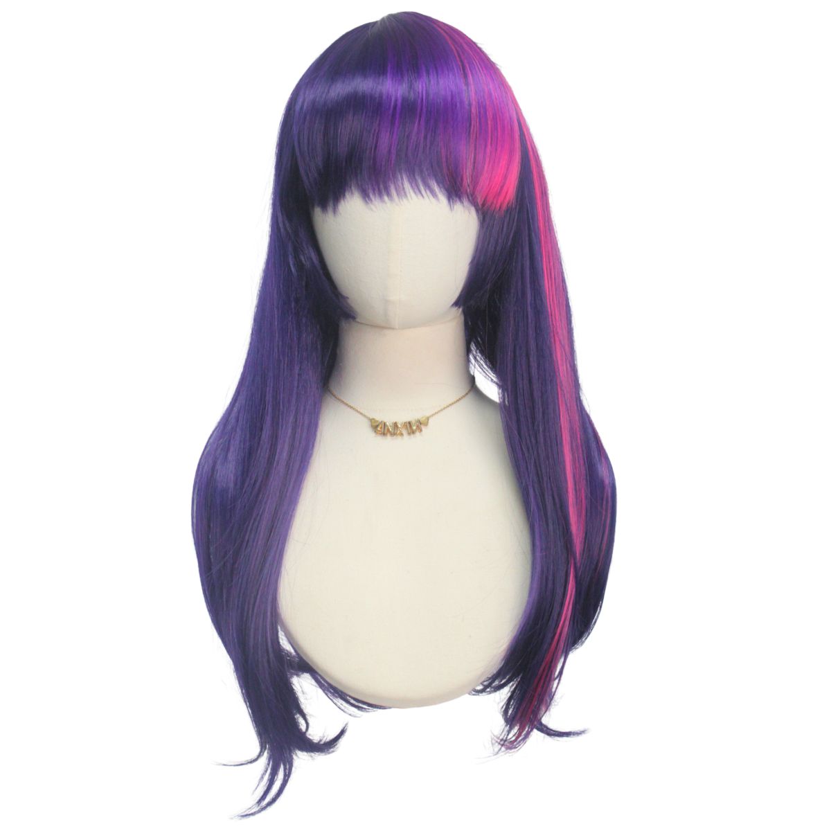 Pink Purple Neat Bangs Long St - Science Bob บทวิจารณ์และราคา