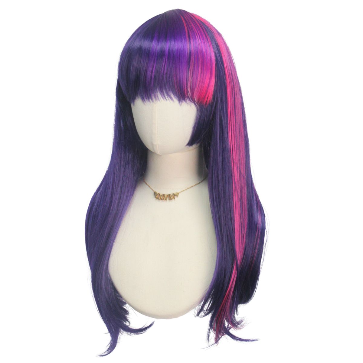 Pink Purple Neat Bangs Long St - Science Bob บทวิจารณ์และราคา