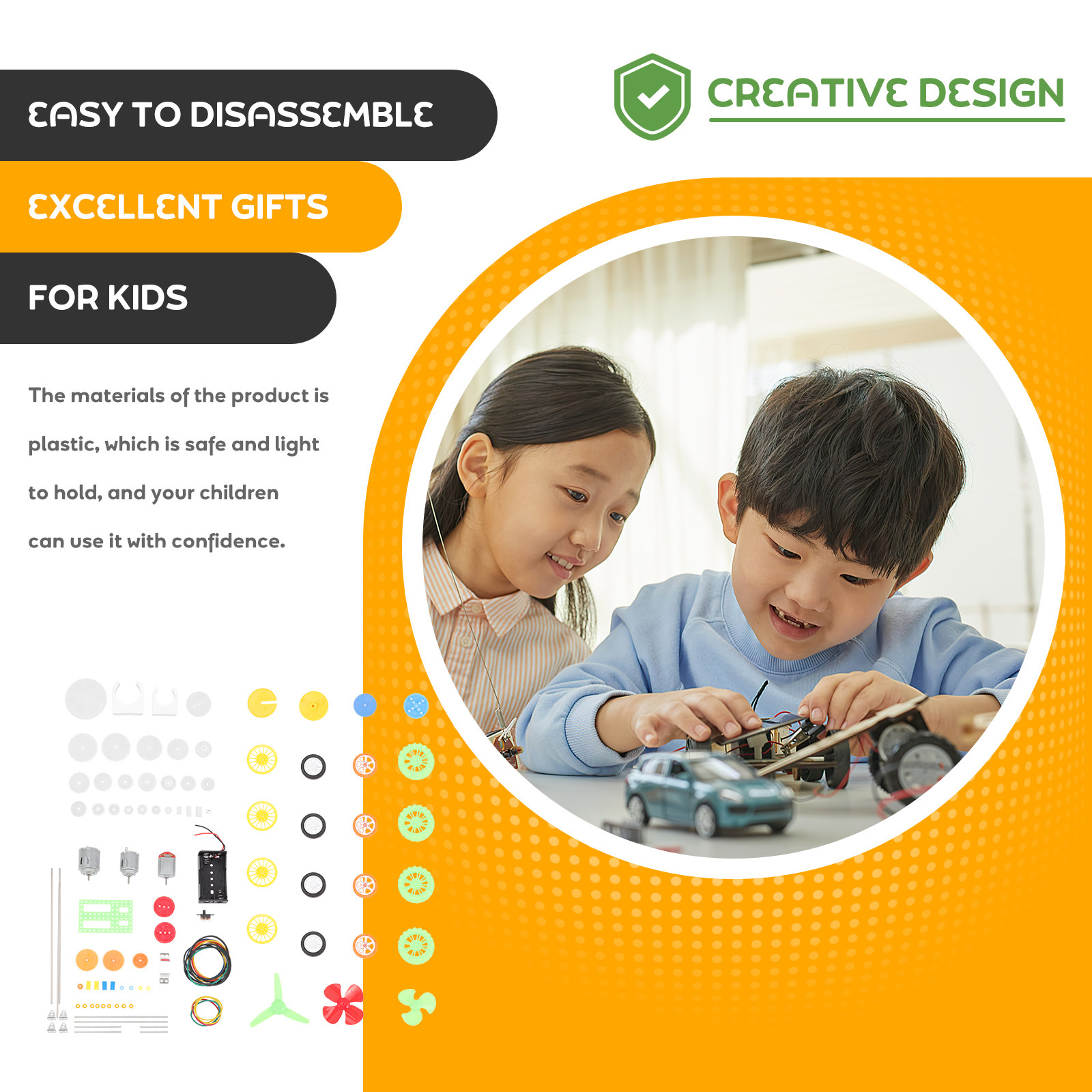 112Pcs Electric Motor Gears Ki - Science Project บทวิจารณ์และราคา