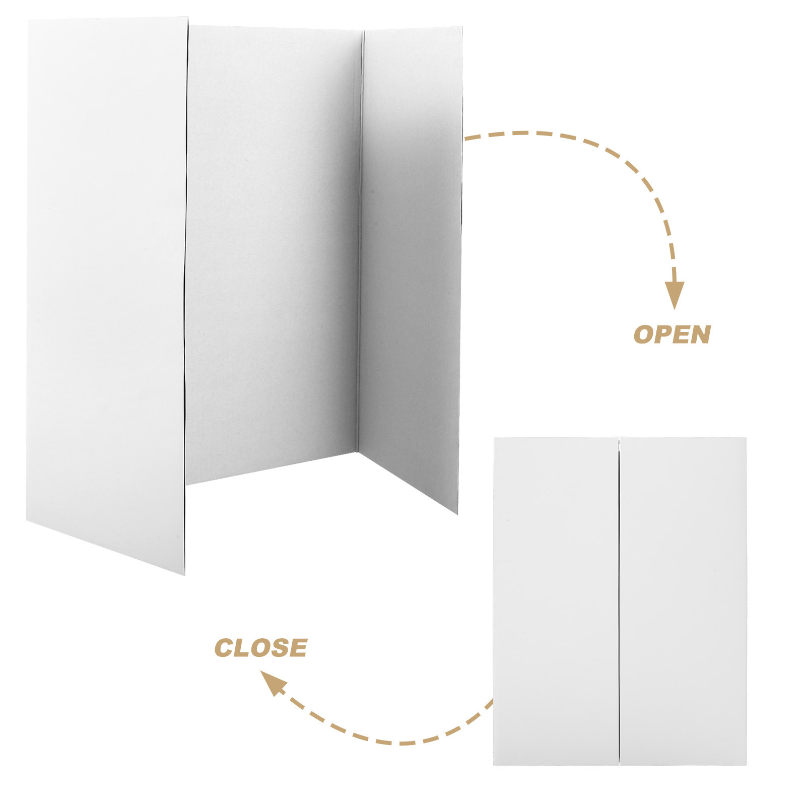 1Set White Trifold Poster Disp - Science Project บทวิจารณ์และราคา