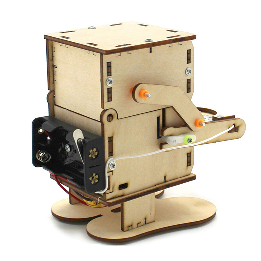 Wooden Assemble DIY Robot Eati - Science Project Robot บทวิจารณ์และราคา