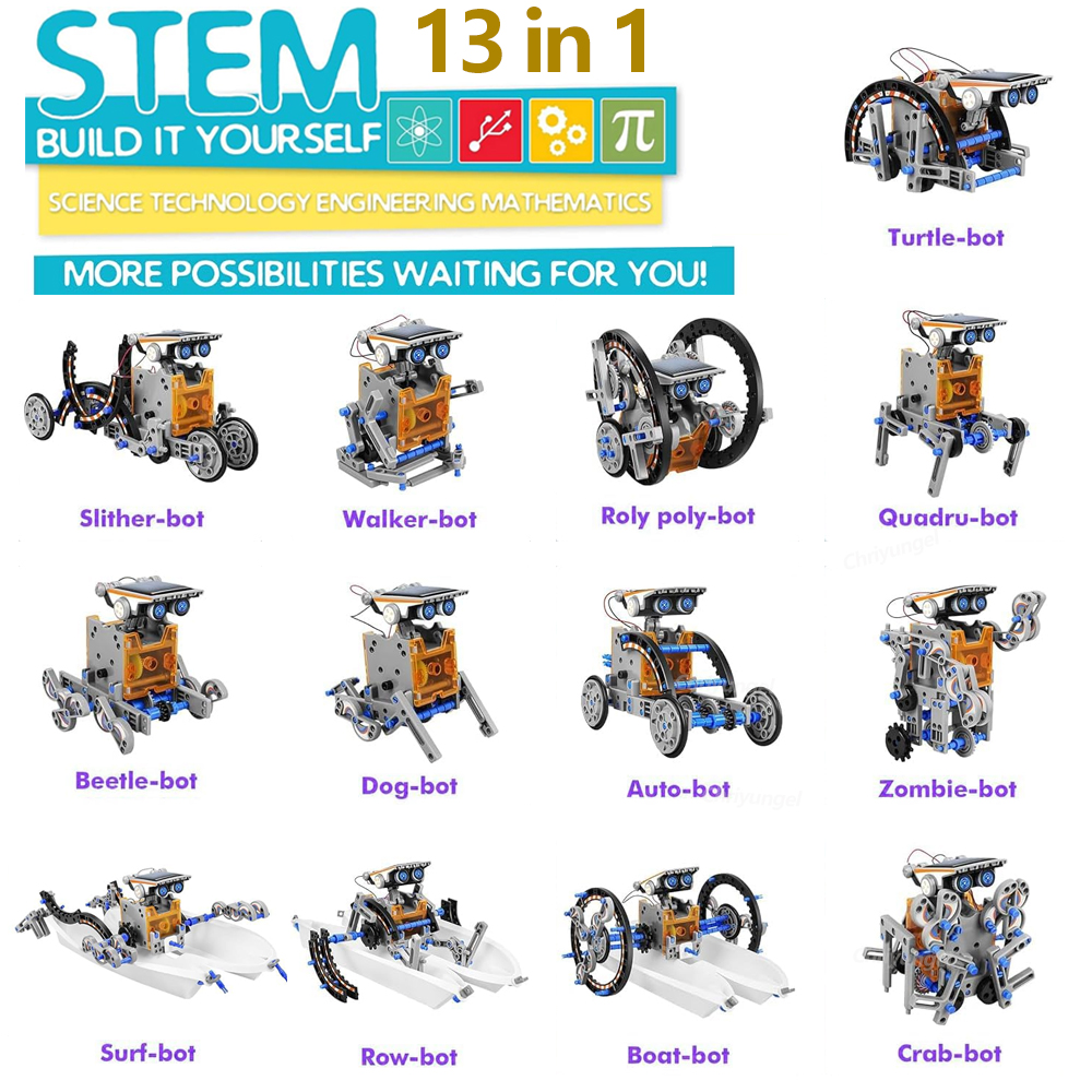 13-in-1 Solar Robot Kits DIY B - Science Project Robot บทวิจารณ์และราคา