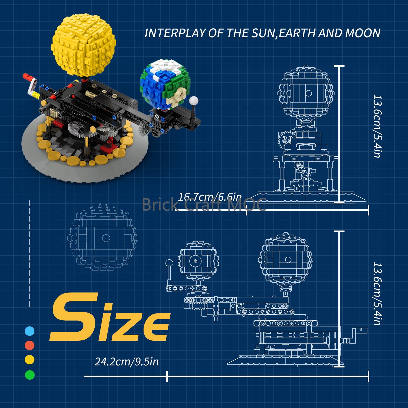 MOC Sun Earth Moon Orrery Buil - Solar System Orrery บทวิจารณ์และราคา