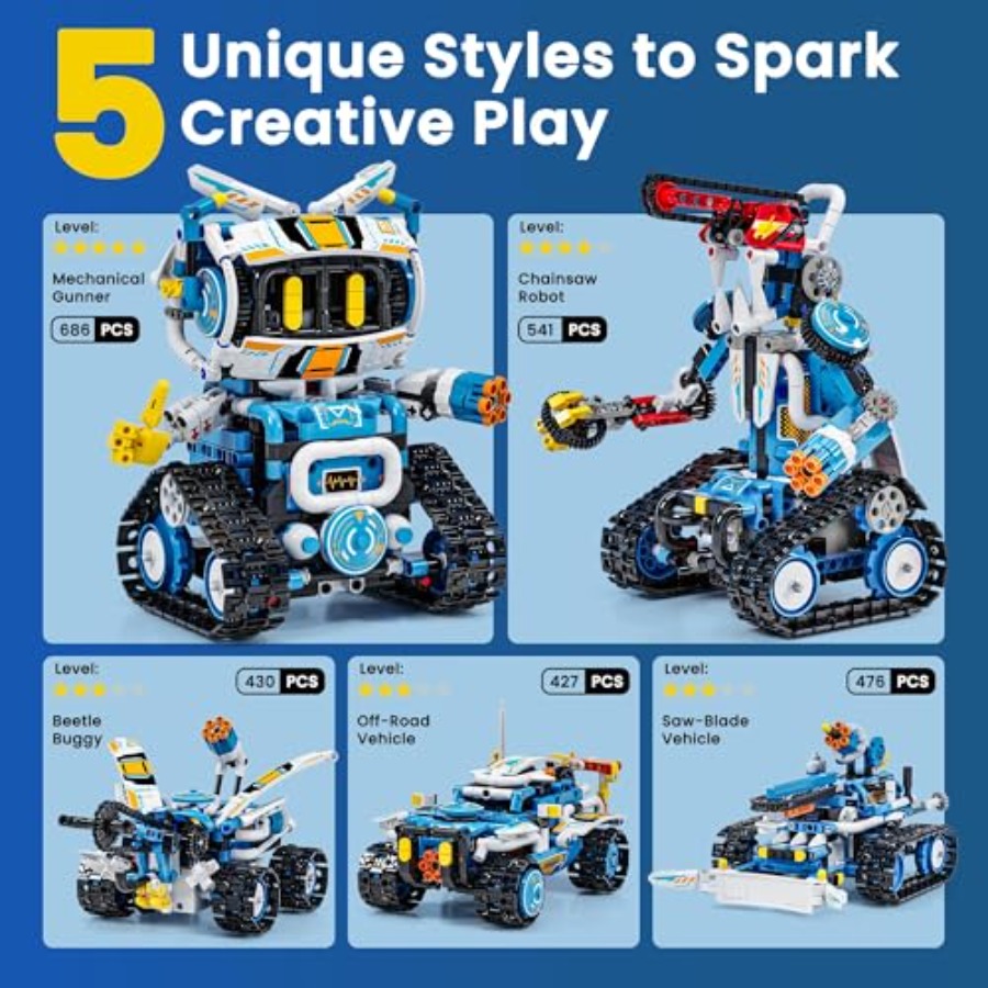STEM Robotics Kit for 8-12: 5- - Science Project Robot บทวิจารณ์และราคา