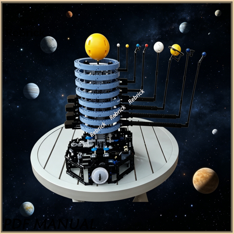 Exquisite MOC Construction Bri - Solar System Orrery บทวิจารณ์และราคา