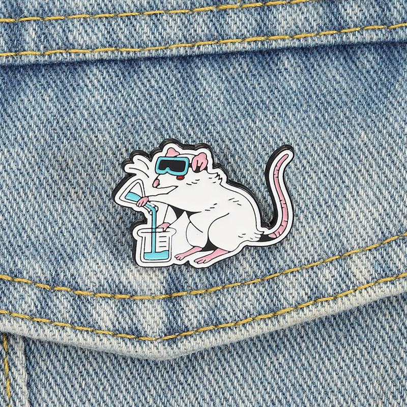 Cartoon Lab Rat Enamel Pins Sc - Science Buddies บทวิจารณ์และราคา