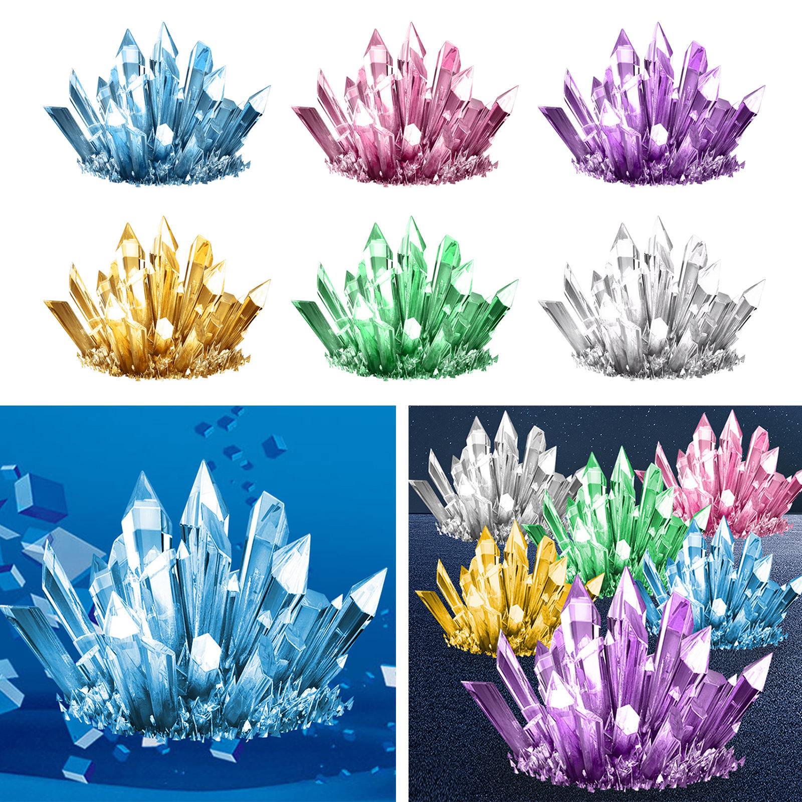 Crystal Growing Science Kit Bi - Chemistry Set Beginner บทวิจารณ์และราคา
