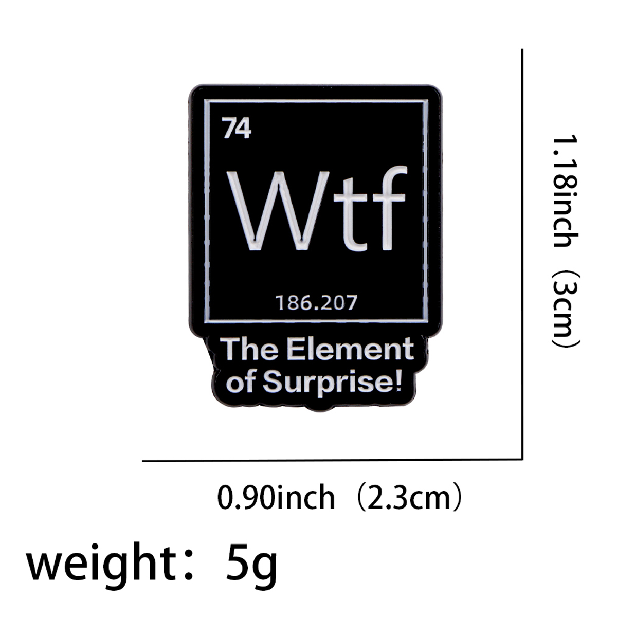 Chemical Element 74 Enamel Pin - Science Bob บทวิจารณ์และราคา