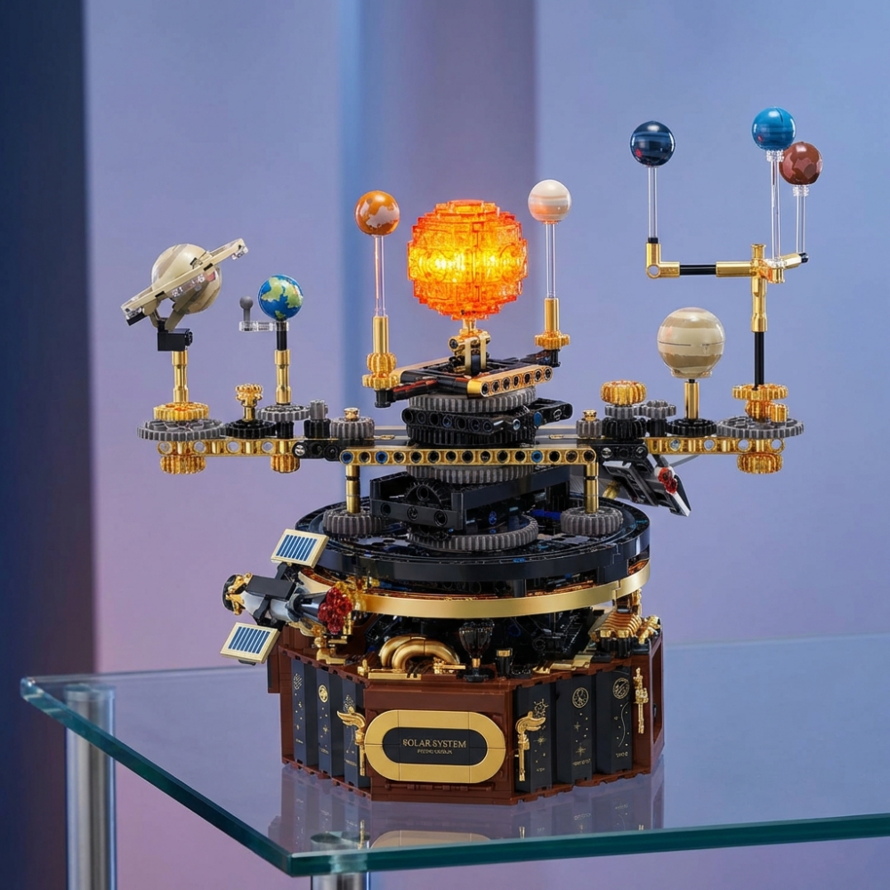1098pcs Technical Solar System - Solar System Orrery บทวิจารณ์และราคา
