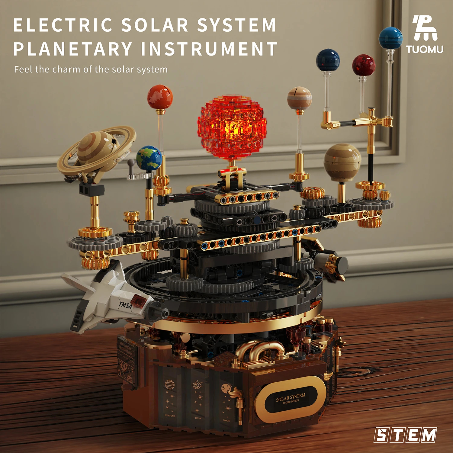 1098pcs Technical Solar System - Solar System Orrery บทวิจารณ์และราคา