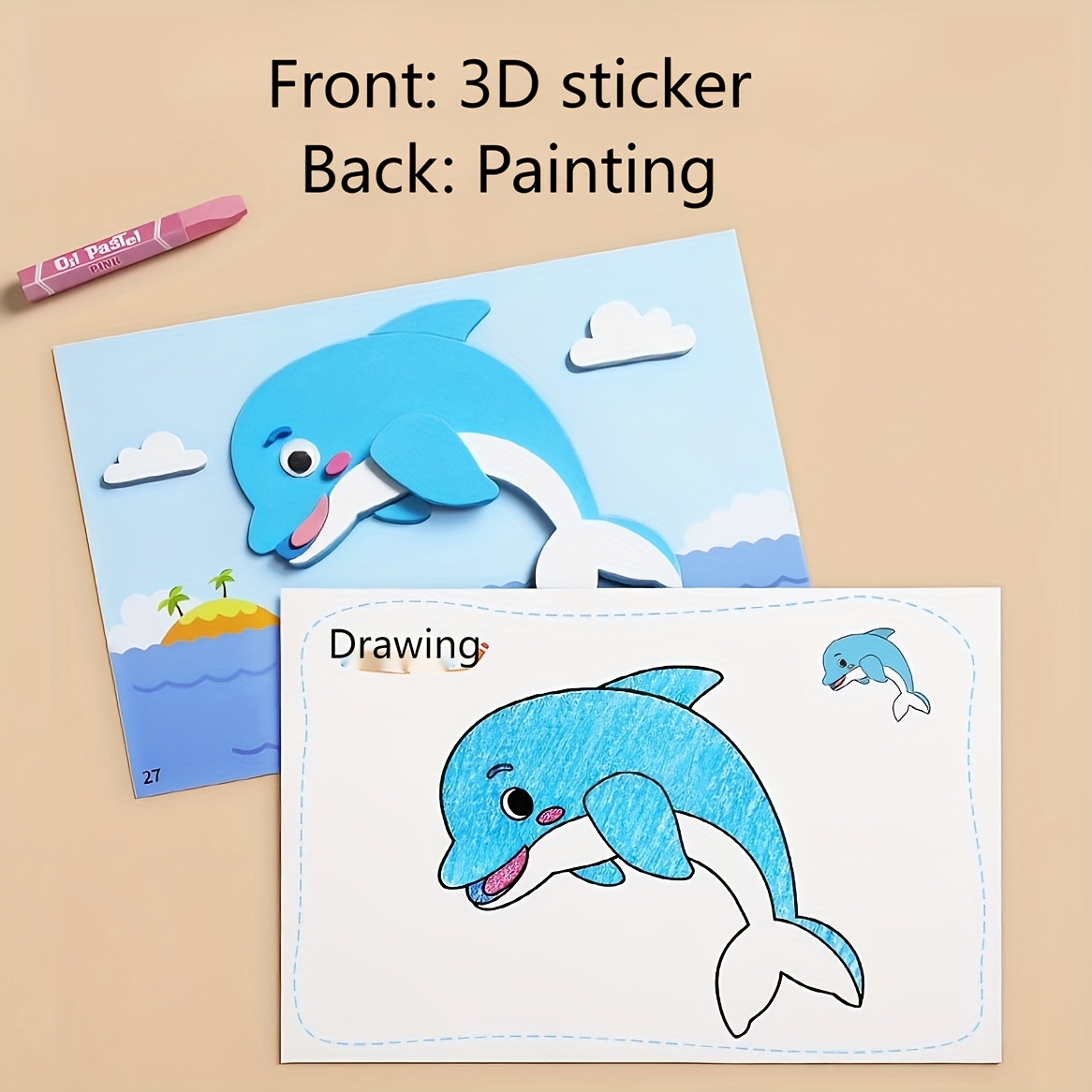3D Stickers for Kids, Disposab - Science Project บทวิจารณ์และราคา